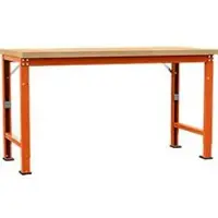 Manuflex werkbank Profi speciaal, tafelblad multiplex, 1750 x 700 mm, roodoranje