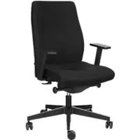 Nowy Styl Bureaustoel SoOne, met armleuningen, lordosesteun, ergonomisch gevormde wervelsteun, zwart