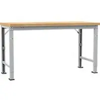 Manuflex werkbank Profi speciaal, tafelblad multiplex, 1750 x 700 mm, aluminium zilver