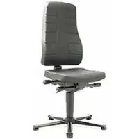 BIMOS Bureaustoel All-in-One 9640, met glijders, bekleed met integraalschuim, zwart