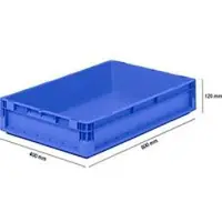 Ssi Lichte Eurobox ELB 6120, van PP, inhoud 23,3 l, zonder deksel, blauw