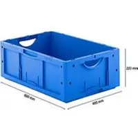 Ssi Eurobox serie LTB 6220, van PP, inhoud 41 l, zonder deksel, blauw
