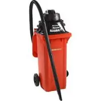Ssi Complete set nat-droogzuiger, zonder gereedschapshouder, incl. grote afvalbak voor 120 l, 1 patroonfilter & 1 vliesfilter, rood