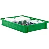 Ssi Stapelbak 14/6-2F - polypropeen - tot 20 kg - met verzonken greep - L 465 x B 314 x H 72mm - 8L - groen