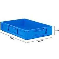 Ssi Eurobox serie LTB 6120, van PP, inhoud 20,3 l, zonder deksel, blauw