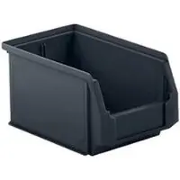 Ssi Magazijnbak LF 221 - gerecyleerde polypropeen - L 234 x B 150 x H 122 mm - 2,7 l - ijzergrijs - 25 stuks