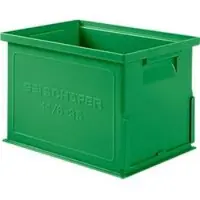 Ssi Stapelbak serie 14/6-3 S - polypropeen - met handgreep- L 310 x B 210 x H 197mm - 9,3L - groen