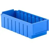 Ssi Stellingbak RK 421 - polystyreen - L 408 x B 162 x H 115 mm - 8 vakken- voor kastdiepte 400 mm - blauw