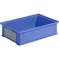 Ssi Stapelbak 14/6-2H - polypropeen - tot 20 kg - met verzonken greep - L 465 x B 314 x H 120mm - 12L - blauw