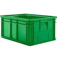 Ssi Stapelbak serie 14/6-1 - polypropeen - met verzonken handgreep - 71L - groen