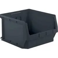 Ssi Magazijnbak LF 543 - gerecycled polypropeen - L 500 x B 470 x H 300 mm - 57 l - ijzergrijs - 10 stuks
