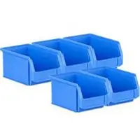 Ssi Magazijnbak LF 221 - polypropeen - L 234 x B 150 x H 122 mm - 2,7 l - blauw - 5 stuks