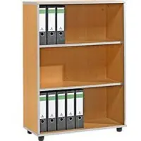 Schäfer Shop Open kast MOXXO IQ, hout, 3 vakken, 3 ordnerhoogten, B 801 x D 362 x H 1115 mm, beukenpatroon