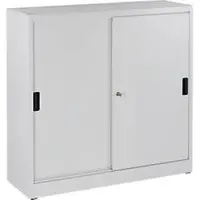 Schäfer Shop Kast, schuifdeuren, H 1150 x B 1200 x D 400 mm, lichtgrijs