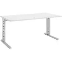 Schäfer Shop Bureautafel Moxxo IQ, rechthoek, C-poot, B 1800 x D 800 x H 735 mm, wit