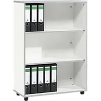 Schäfer Shop Open kast MOXXO IQ, hout, 3 vakken, 3 ordnerhoogten, B 801 x D 362 x H 1115 mm, wit