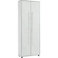 Schäfer Shop Archiefkast Moxxo IQ, hout, 5 legborden, 6 ordnerhoogten, B 801 x D 362 x H 2166 mm, afsluitbaar, lichtgrijs