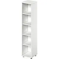 Schäfer Shop open kast TETRIS WOOD, 5 OH, hoogte incl. glijders, B 400 mm, wit