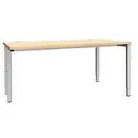 Schäfer Shop Bureautafel MODENA FLEX, 4-poot rechthoekige buis, eenzijdig, B 1600 mm, esdoorn