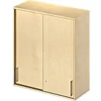 Schäfer Shop Opzetkast met schuifdeuren TETRIS WOOD, 3 ordnerhoogten, B 1000 mm, esdoornpatroon