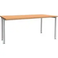 Schäfer Shop Bureautafel MODENA FLEX, breedte 1600 mm, aan een zijde ingekort, beuken