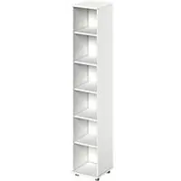 Schäfer Shop open kast TETRIS WOOD, 6 OH, hoogte incl. glijders, B 400 mm, wit