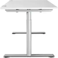 Schäfer Shop bureau MODENA FLEX, T-poot ronde buis, B 1600 x D 800 mm, wit/wit aluminium