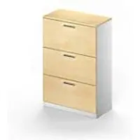 Schäfer Shop archiefkast TETRIS SOLID, 3 laden, 3 OH B 800 x H 1170 mm, ahorn decor/blank aluminium