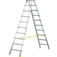 HACA Dubbele trapladder MEHRSI, 10 treden, 15,5 kg