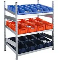 Ssi Complete stelling MBR 3000, aanbouwsectie, 3 schuine vakniveaus, 1536 x 500 x 1292 mm