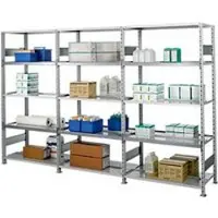 Ssi Schaefer archiefrekken, basissectie, 5 legborden, B 995 x D 600 mm, gelakt