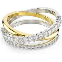 Swarovski Ring 'Hyperbola' goud / zilver