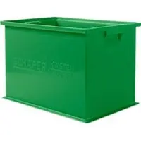 Ssi Stapelbak 14/6-2Z – Polypropyleen – L 465 x B 314 x H 298mm – 33L – met geïntegreerde handgrepen - groen