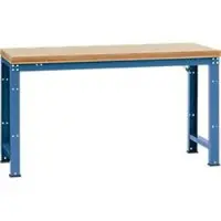 Manuflex werkbank Profi standaard, Tafelblad multiplex B 1750 x D 700, briljantblauw