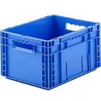 Ssi Stapelbak Euro serie MF 4220- polypropeen - L 400 x B 300 x H 220 mm - 19,7 l - open handgrepen - blauw