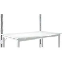 Manuflex Opbouwframe, laag, Basistafel STANDAARD werktafel/werkbank UNIVERSAL/PROFI, aluminium zilver