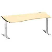 Schäfer Shop bureau MODENA FLEX, aanbouw links, breedte 1800 mm, esdoorn