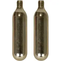 Dresco Co2 patronen 16 gram staal zilver 2-delig