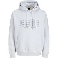 Jack & Jones Sweatshirt 'JCOFUSION' navy / wit gemêleerd