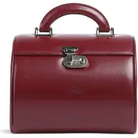 Windrose Sieraden-bewaring 'Merino' karmijnrood