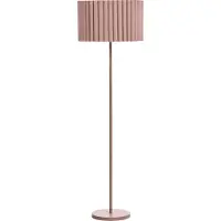 Beliani LOURENS - Staande lamp - Bruin - IJzer/Linnen