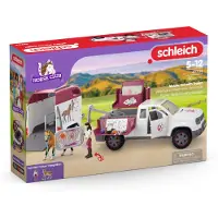 Schleich Horse Club - Mobil Tierarzt m. Anhänger - 42704 - 90 Te - - One Size - Spielzeug