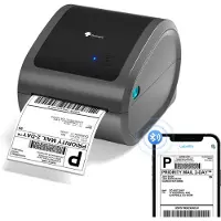 Phomemo D520BT - Draadloze Labelprinter - Bluetooth & USB - Thermisch Printen - Voor Mobiel & PC - Inclusief Labels - Grijs