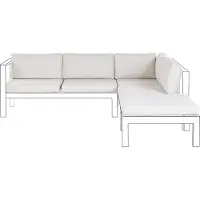 Beliani MESSINA - Kussenhoezen set - Gebroken wit - Polyester