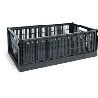 HAY Colour Crate XL 42x68 cm Charcoal
