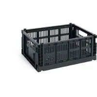 HAY - Colour Crate M Opbergkrat (Antracietgrijs)