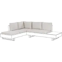 Beliani LANCIANO - Kussenhoezen set - Gebroken wit - Polyester