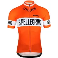 Santini Retro San Pellegrino fietsshirt met korte mouwen - XS