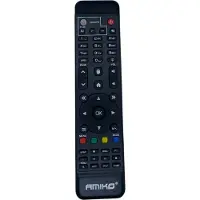 Amiko Afstandsbediening Universeel | Afstandsbediening geschikt voor IPTV | Zwart | Makkelijk in gebruik