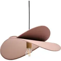 Beliani MASCOTA - Hanglamp - Bruin - Linnen
